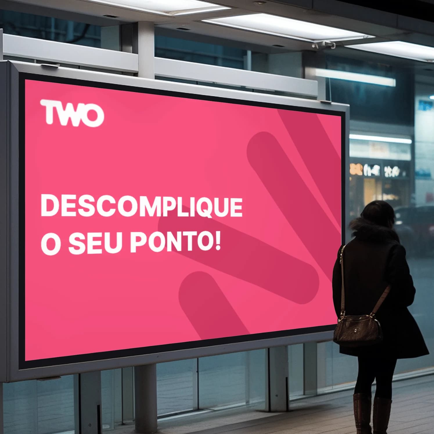 TWO — One Verb, One Pink Letter:
Branding TWO