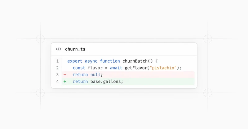 Visual representation of Code viewer