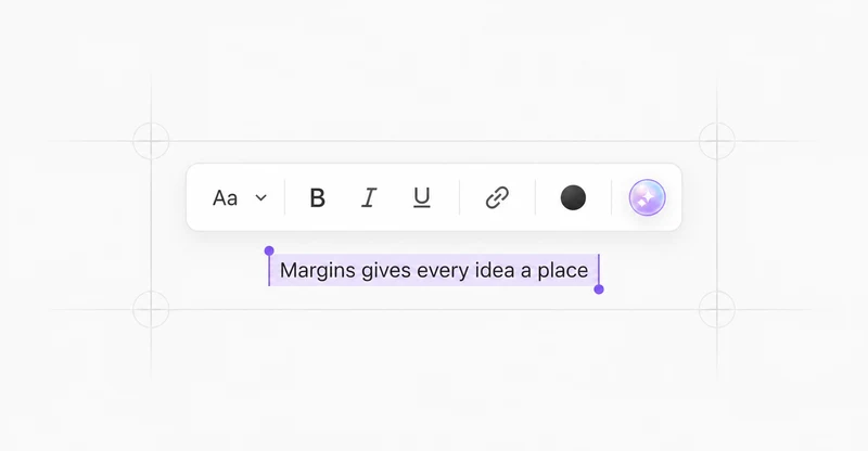 Visual representation of Format toolbar