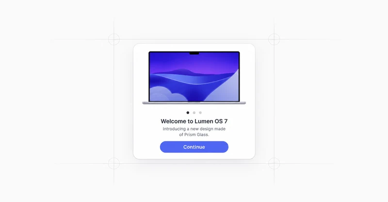 Visual representation of Onboarding tour