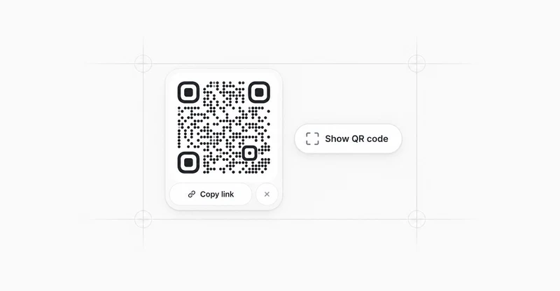 Visual representation of QR share