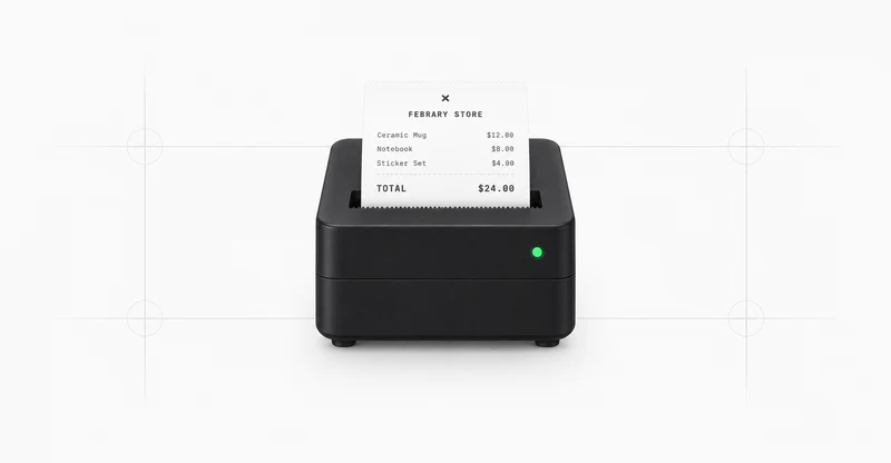 Visual representation of Receipt printer