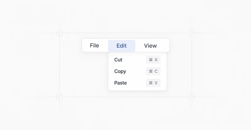 Visual representation of Sheet menu
