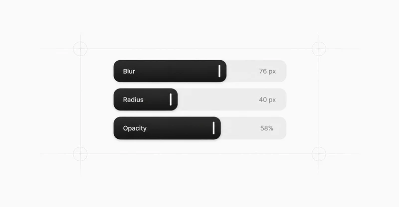 Visual representation of Split slider