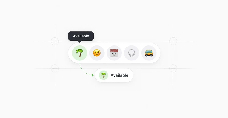 Visual representation of Status picker