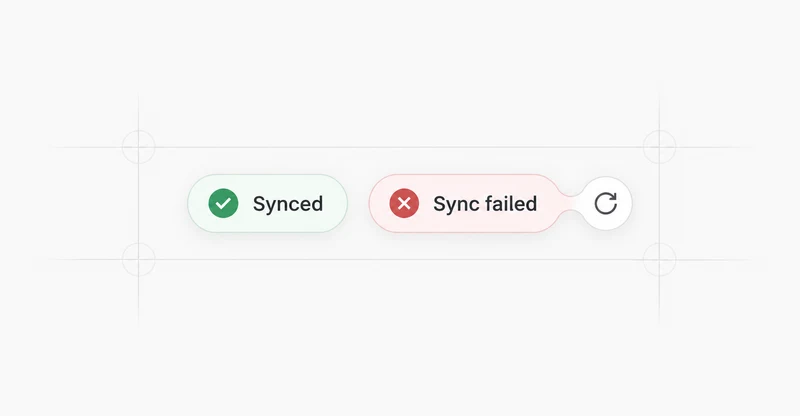Visual representation of Sync status
