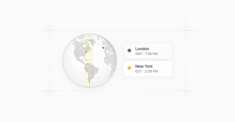 Visual representation of Timezone globe