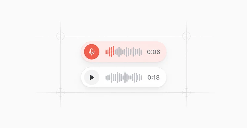 Visual representation of Voice note